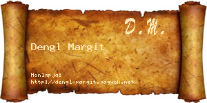 Dengl Margit névjegykártya